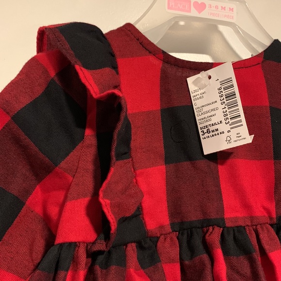 The Children’s Place, Classic Red, Ruffled Dress, with Bloomers. - Picture 2 of 8